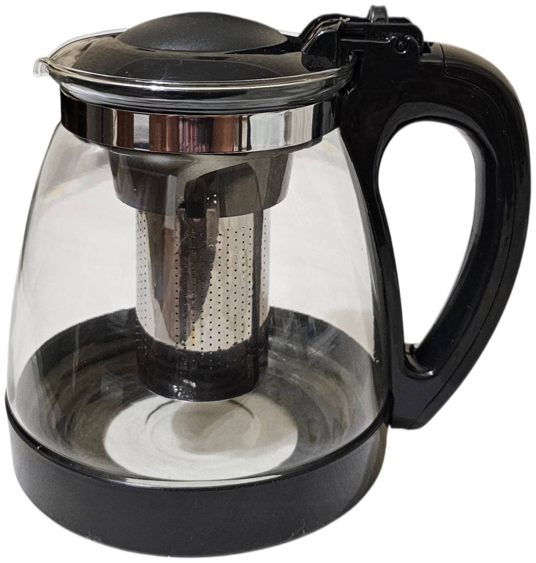 Чайник TEA POT TP 200 2 л, нержавеющая сталь, пластик, стекло
