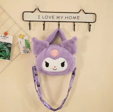 Сумка кросс-боди Kuromi искусственный мех фиолетовый