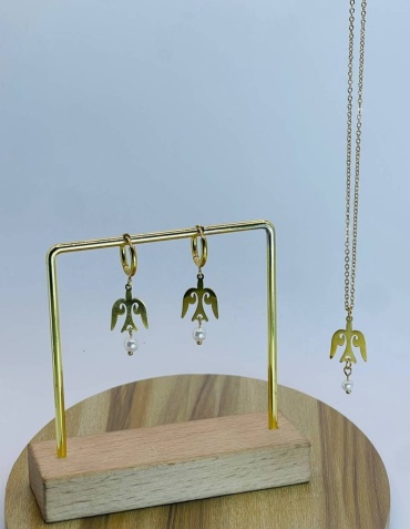 Stainless Steel титан, искусственный жемчуг