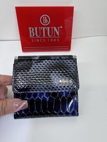 Портмоне BUTUN натуральная кожа синий
