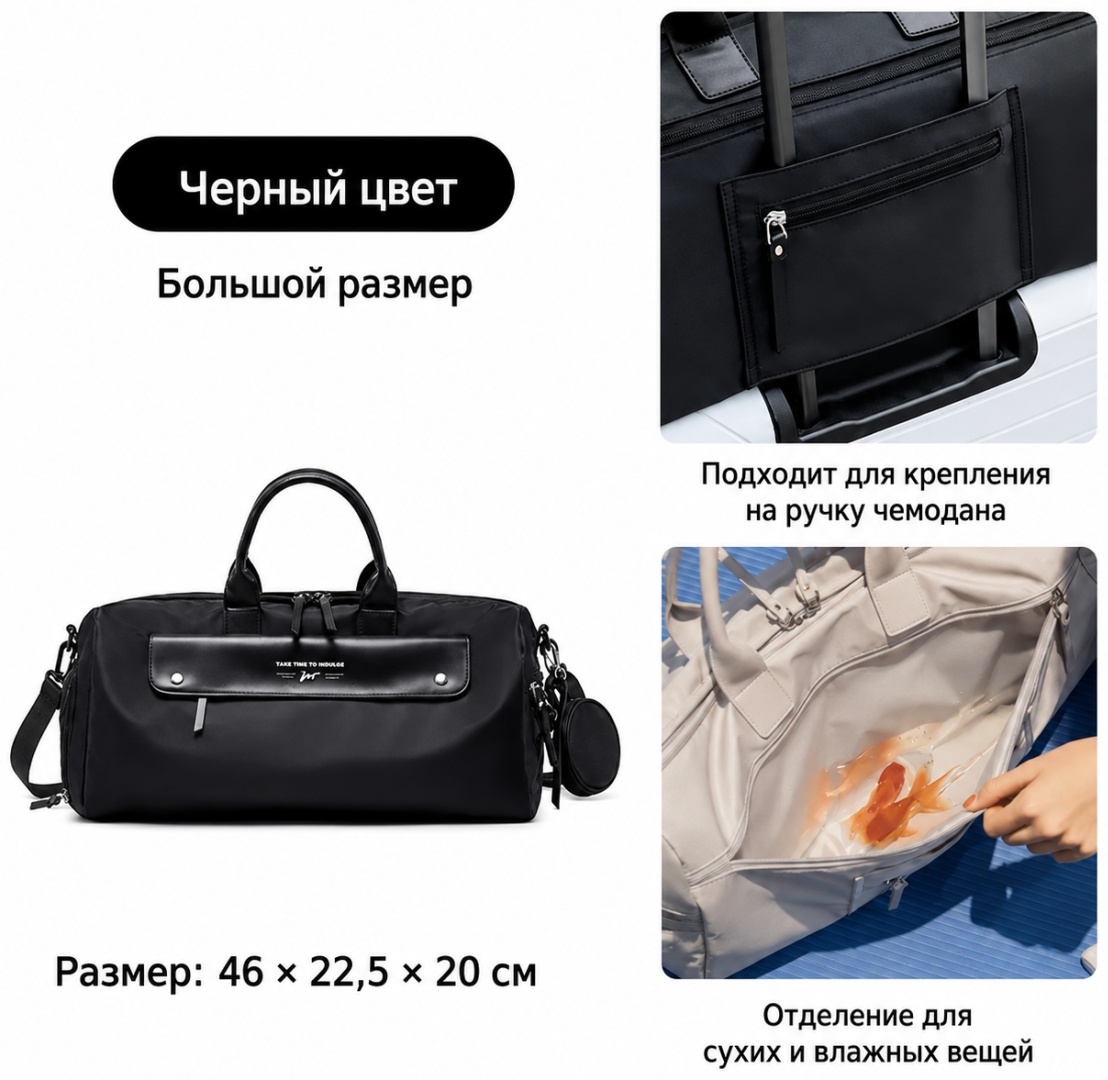 Сумка Winner полиэстер черный 20 л