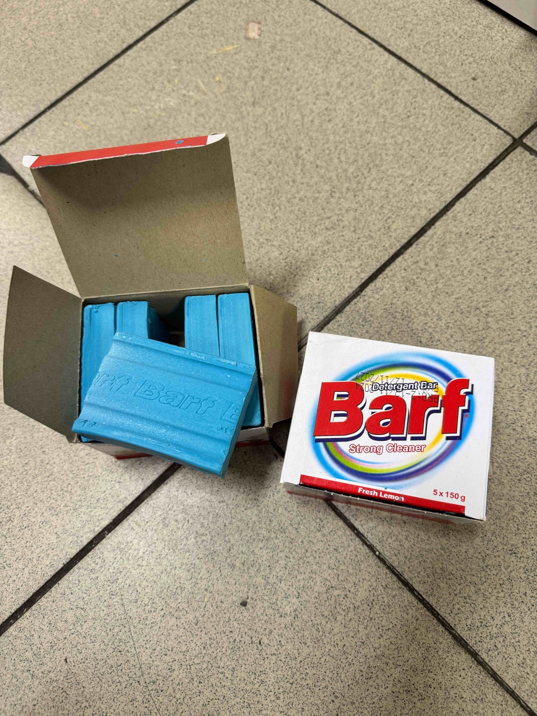 Кусковое мыло хозяйственное Barf Strong cleaner 10 шт