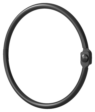 IDDIS кольца для шторы RM01BLOi15/Elegante черный
