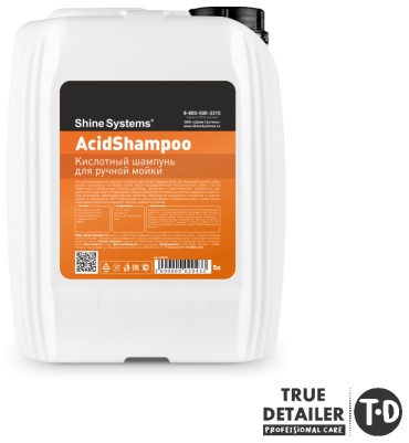 TRUE DETAILER автошампунь ss651 AcidShampoo - кислотный шампунь для ручной мойки 5 л