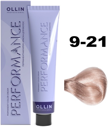 Ollin Professional Performance 9/21 блондин фиолетово-пепельный крем-краска 60 мл