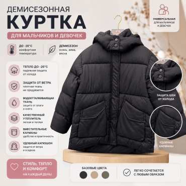 Демисезонная куртка черный