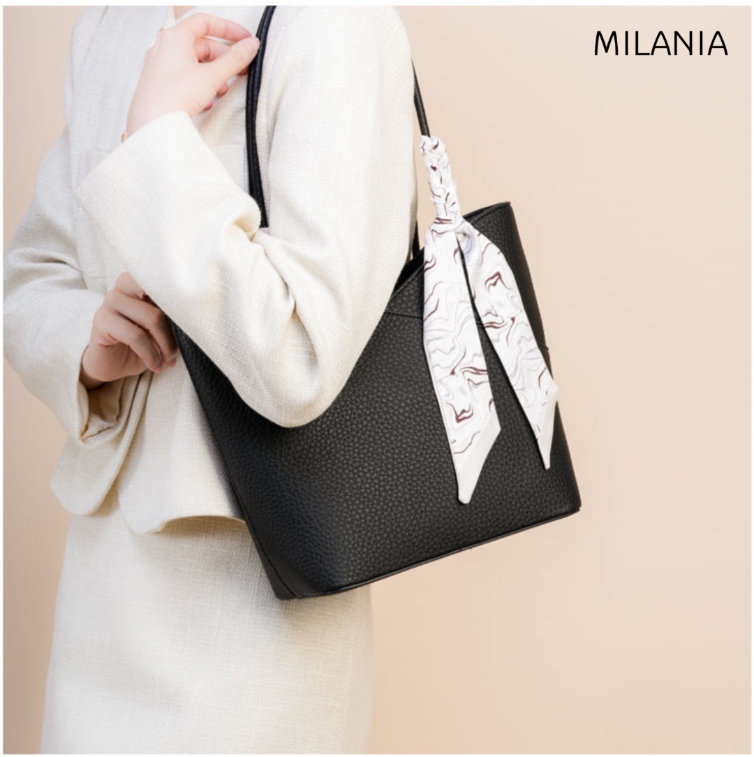 Сумка тоут Milania искусственная кожа черный