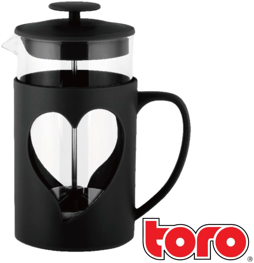 Чайник Toro френч-пресс с пластиковым фильтром 0.6 л, пластик, стекло