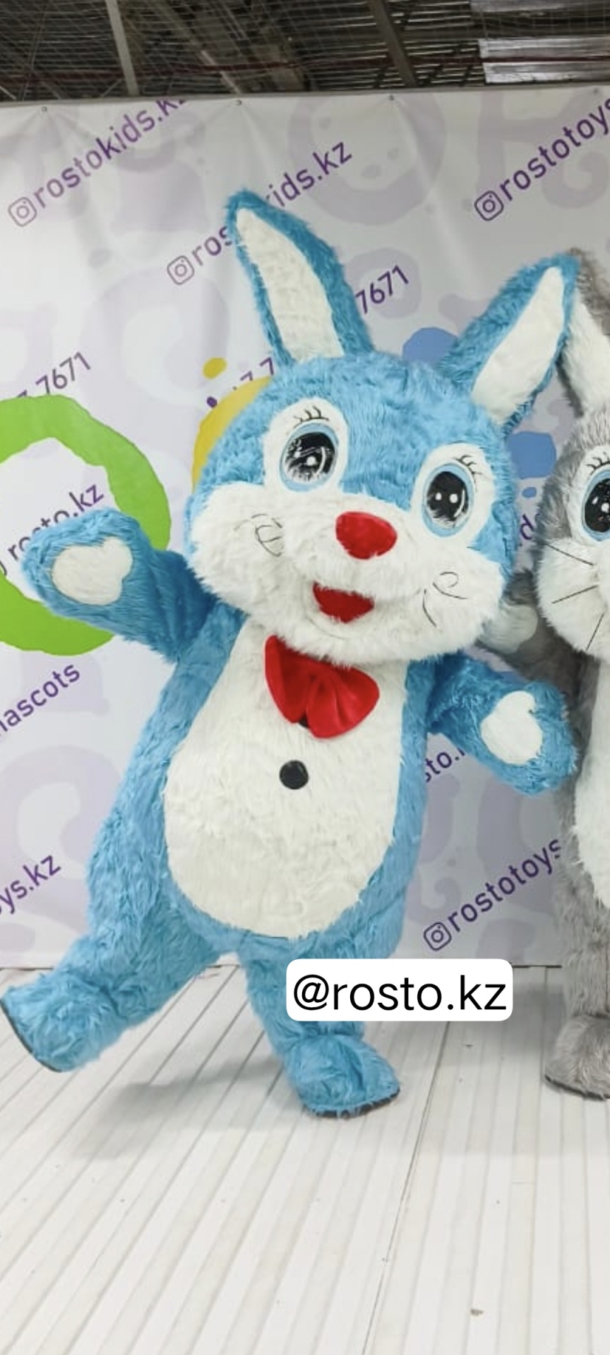 Карнавальный костюм Костюм Надувной костюм Кролик Rosto для аниматора  синий