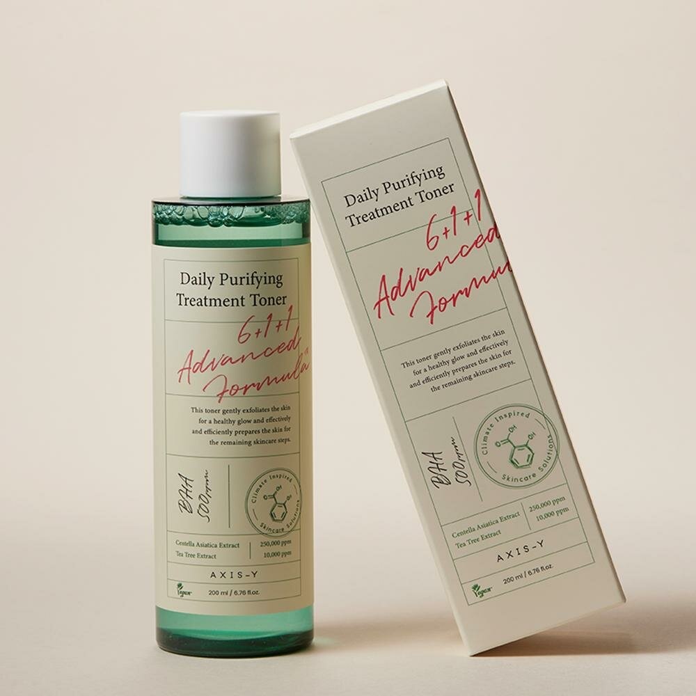 AXIS-Y тонер Daily Purifying Treatment Toner Тоник для проблемной кожи с центеллой и BHA-кислотой 200 мл