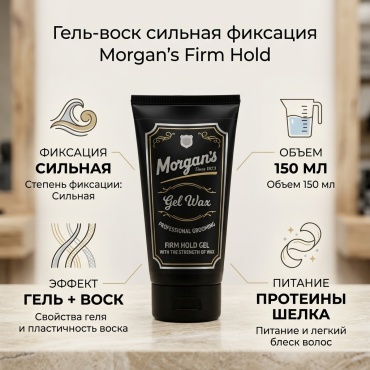 Morgan's Firm Hold with the Strenght гель-воск сильная фиксация 150 мл