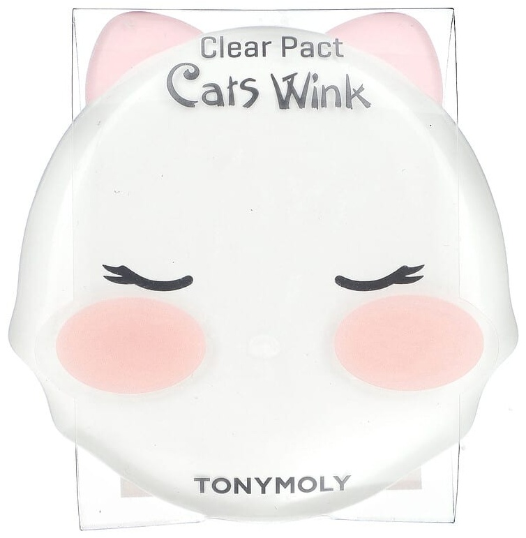 Пудра TONY MOLY TonyMoly, Cat's Wink Clear Pact, 03 полупрозрачный, 8 г рассыпчатая 03 полупрозрачный