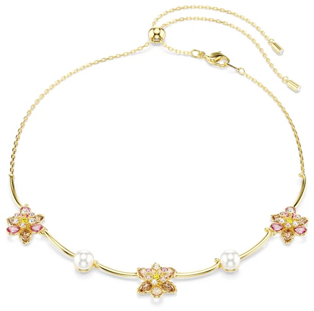 Swarovski длина 44 см бижутерный сплав, кристаллы Swarovski