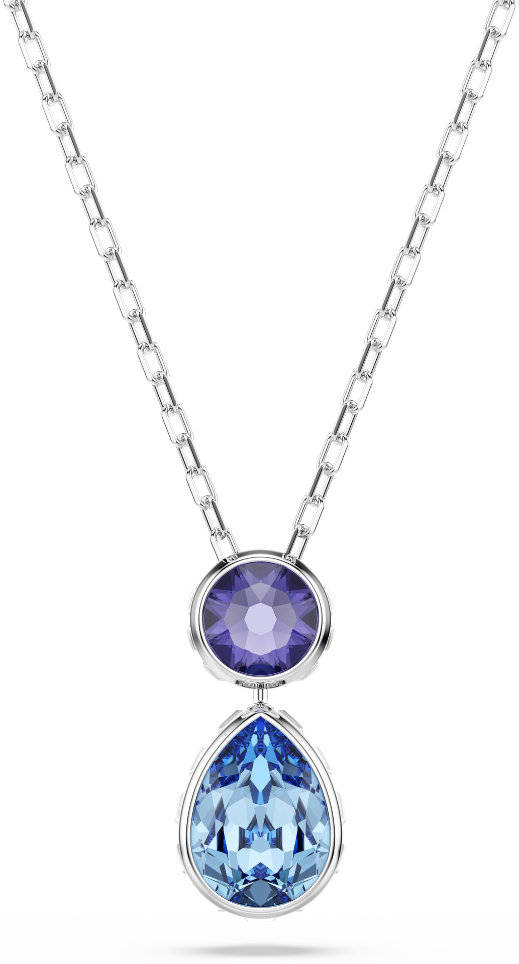 Цепь Swarovski длина 38 см бижутерный сплав кристаллы Swarovski