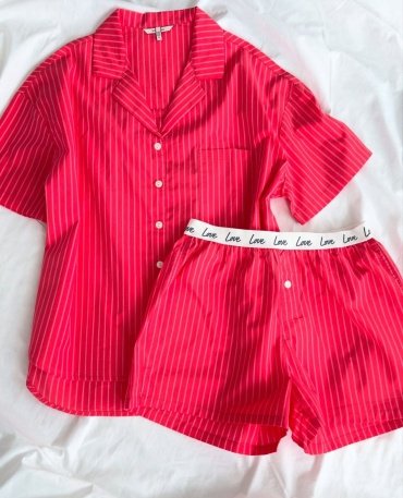 Пижама Lulustore красный, розовый