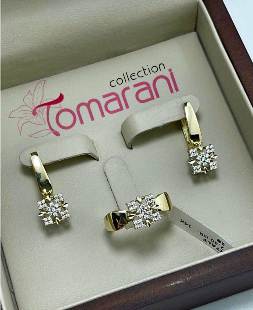 Tomarani collection BNB_TC_Кв0155 вес 5.58 г золото, фианит
