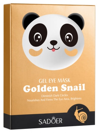 Патчи SADOER гидрогелевые Golden Snail Multi-Effect Nourishing Panda Eye Mask Patch для повышения упругости 7 шт