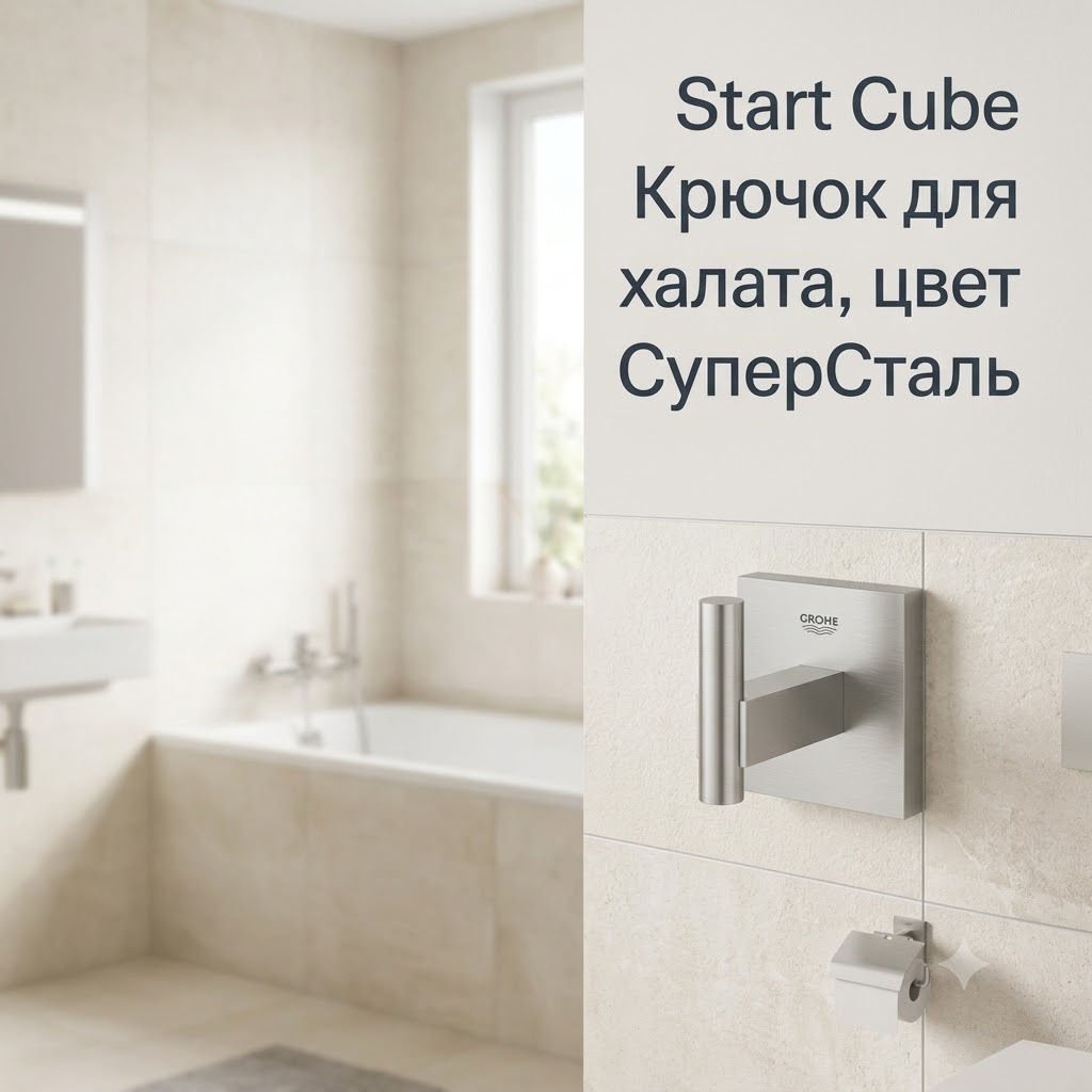KABINKA.KZ крючок 40961DC0 1 шт, металл