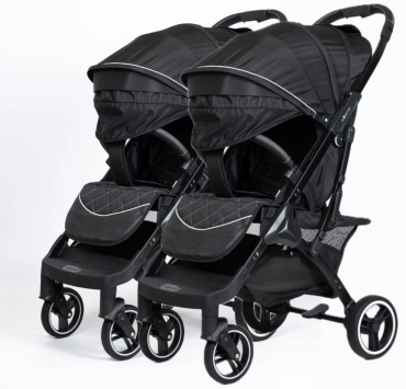 Коляска прогулочная YOYA PLUS twins, черный
