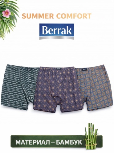 Боксеры Berrak Tekstil черный, темно-зеленый