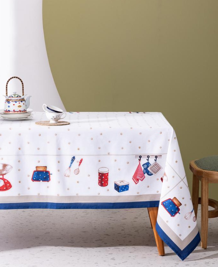 Скатерть Madame Coco 200x150 см, полиэстер, хлопок, 1 шт