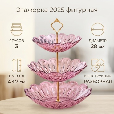 Этажерка 2025 18584133_953443170 фигурная 3 шт