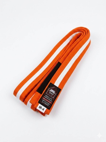 Пояс для джиу-джитсу Venum Absolute Brazilian Jiu-Jitsu Belt M-4 оранжевый