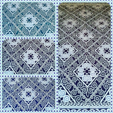 Ковровая дорожка безворсовая, шерсть, 50 см x 1 м