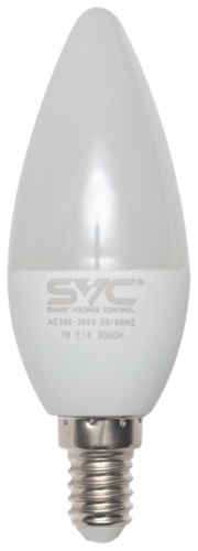 SVC 7W E14, светодиодная, теплый белый