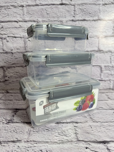 ROYALSTORE набор ланч-боксов Lunch box 3 шт, пластик