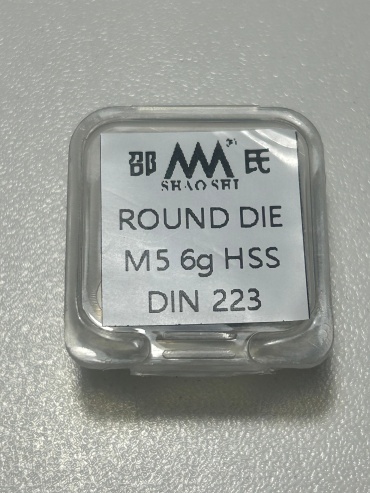 Плашка Shao Shi Плашка DIN223 ROUND DIE M5 6g HSS M5 0.8 мм, 1 шт