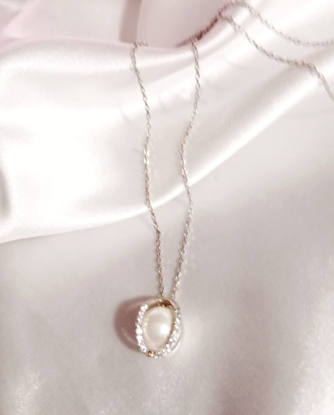 Колье Dorissa Silver 95888 длина 40 см вес 2.75 г серебро, жемчуг
