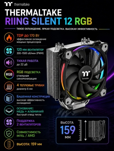 Thermaltake Riing Silent 12 RGB Sync Edition