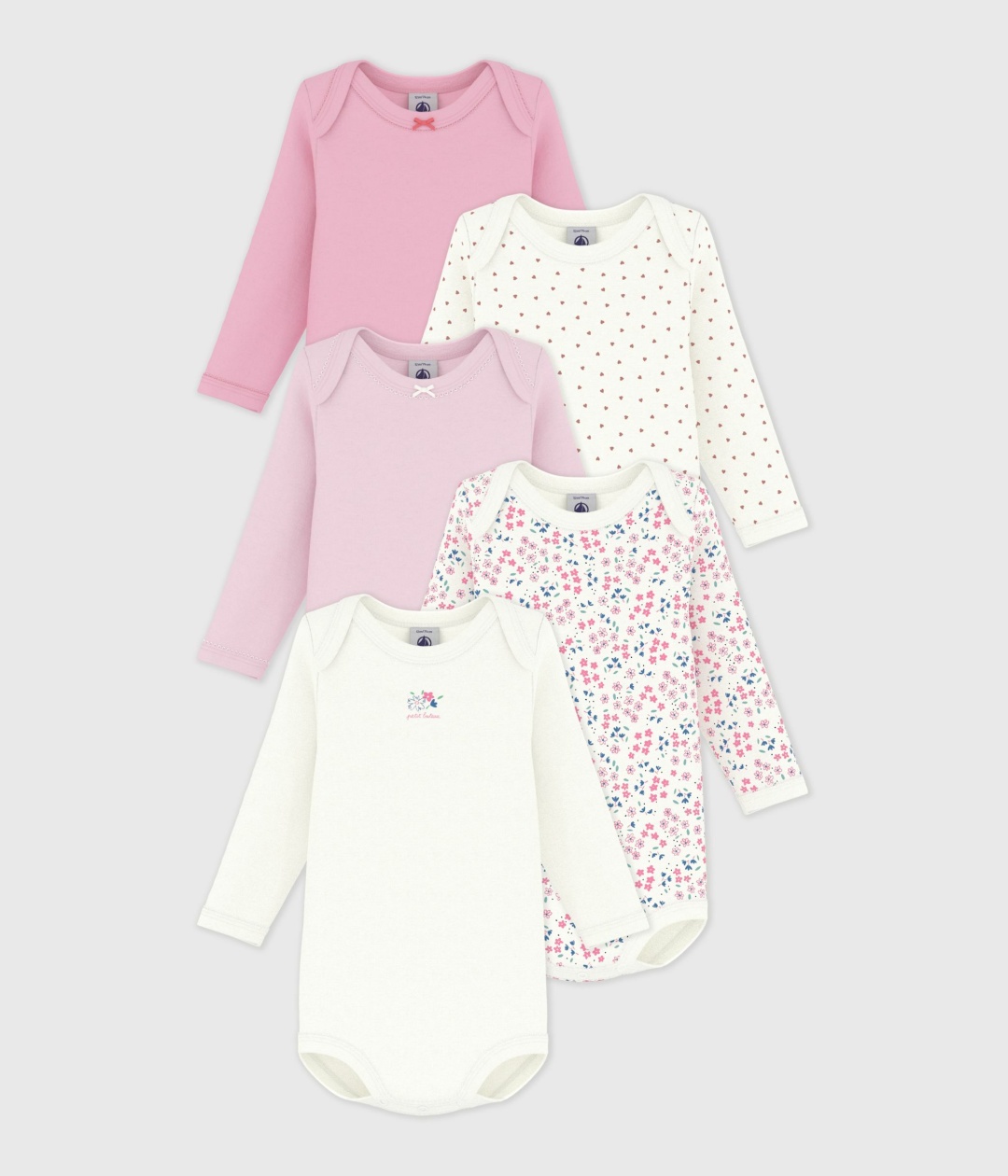 Набор боди Petit Bateau мультиколор