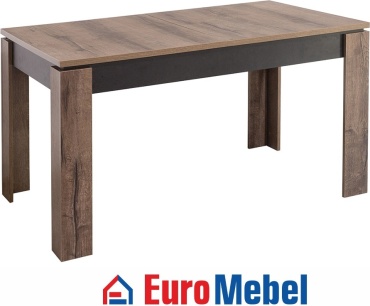 Обеденный стол Euromebel Джаггер, 132х80x77 см, ЛДСП, коричневый