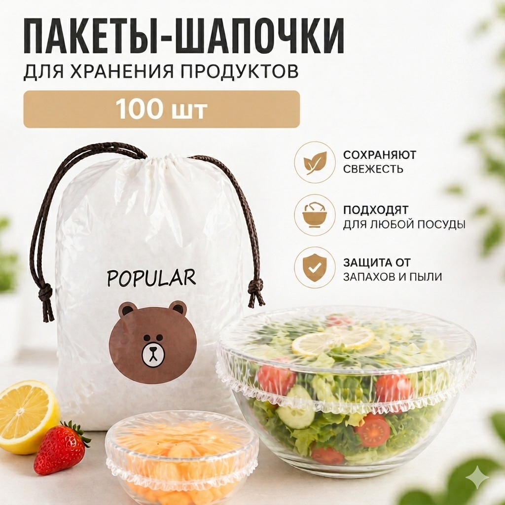 Пакет 029623310 для замораживания, для фруктов и овощей, для хранения продуктов, универсальное