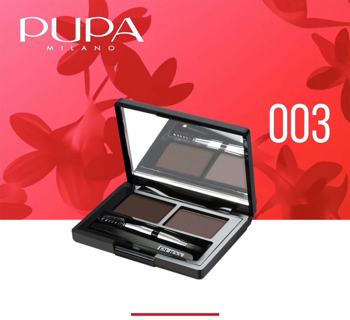 PUPA тени Eyebrow Design Set 03 Dark Brown 1 мл