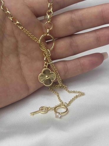 Цепь Arshat Jewels длина 60 см медицинское золото фианит