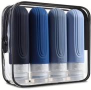 Флакон дорожный наливным путем силикон 90 мл 4 шт