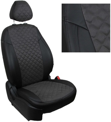 AVTOCHEHLY.KZ Kia Cerato 2018-2022 серый, черный