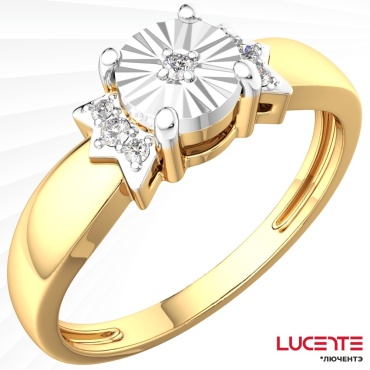 Lucente Бриллианты Якутии ZO-2D00229.14K.YB.ZZ_195 размер 19.5 вес 2.06 г золото, бриллиант