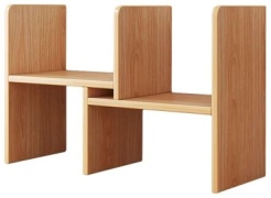 Настольная полка DS2-FCJ-YELLOW, 40х13x25 см, текстура под дерево