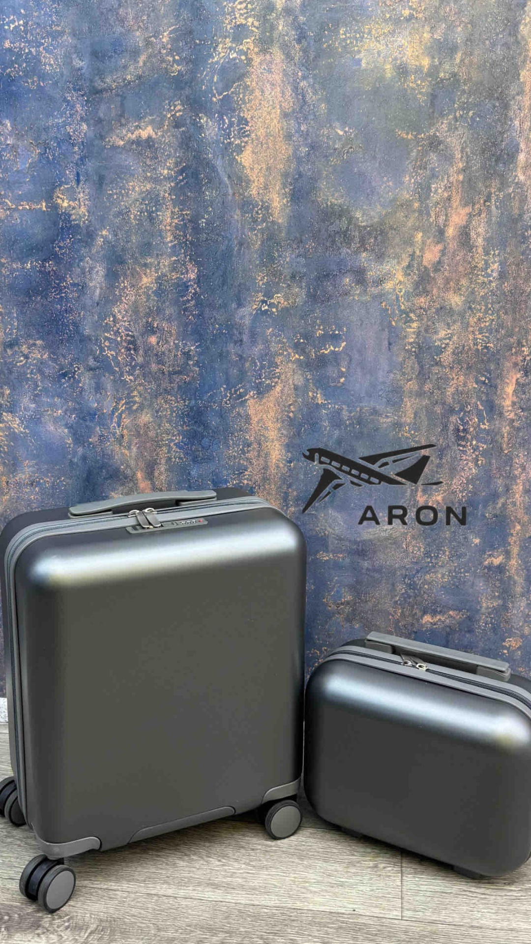 Чемодан ARON-006 ABS-пластик 40 л графит