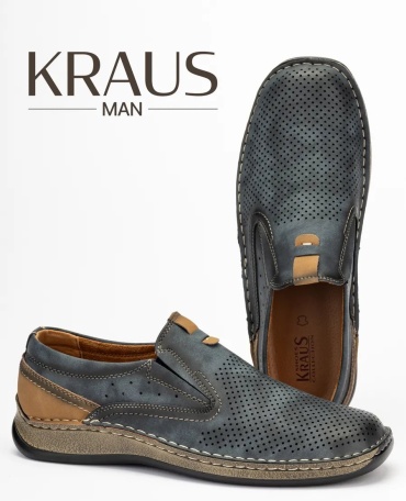 Лоферы Kraus Collection синий