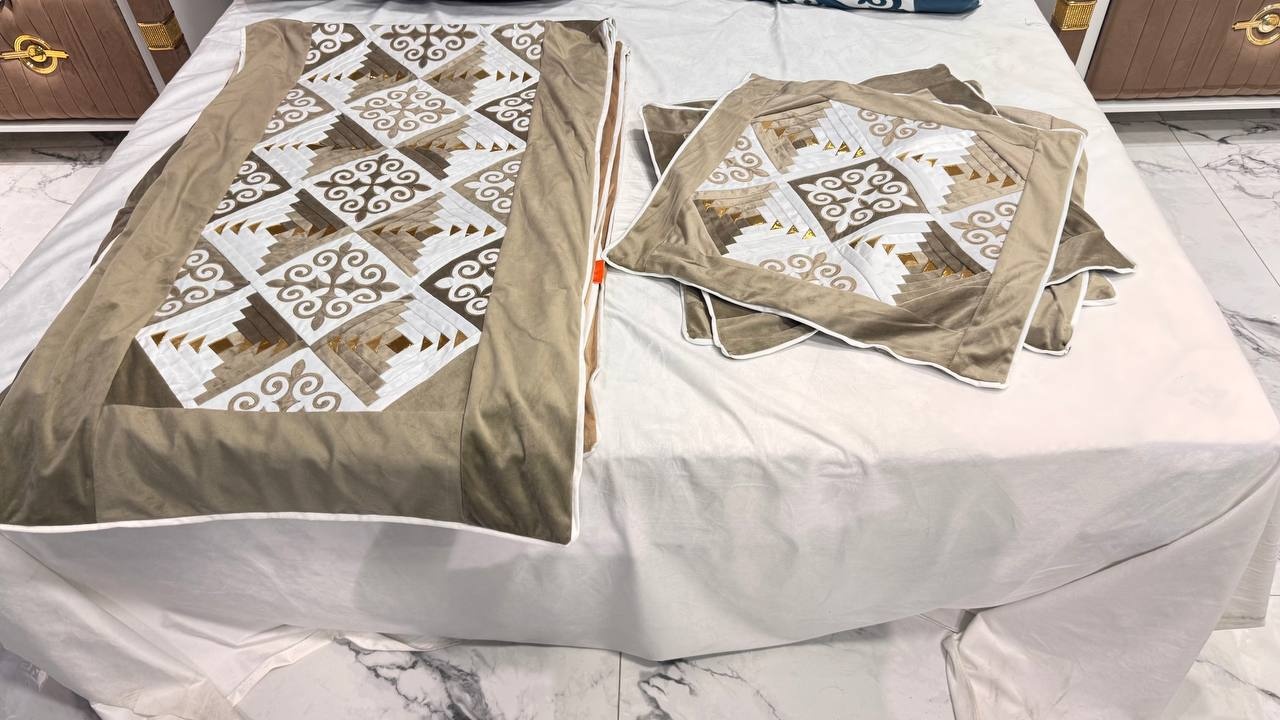 Dunie комплект корпе с подушками 225x78 см, без наполнителя, кирпичный