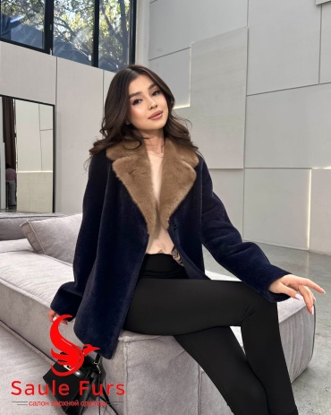 Пальто Max Mara темно-синий