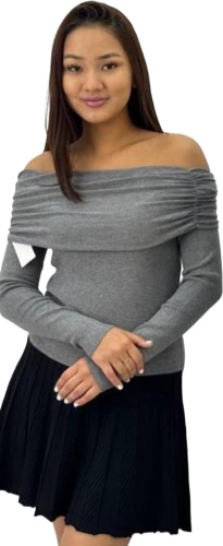 Лонгслив FASHION серый