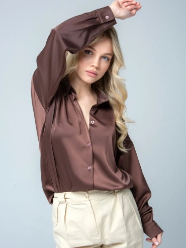 Блузка Lady Gina коричневый