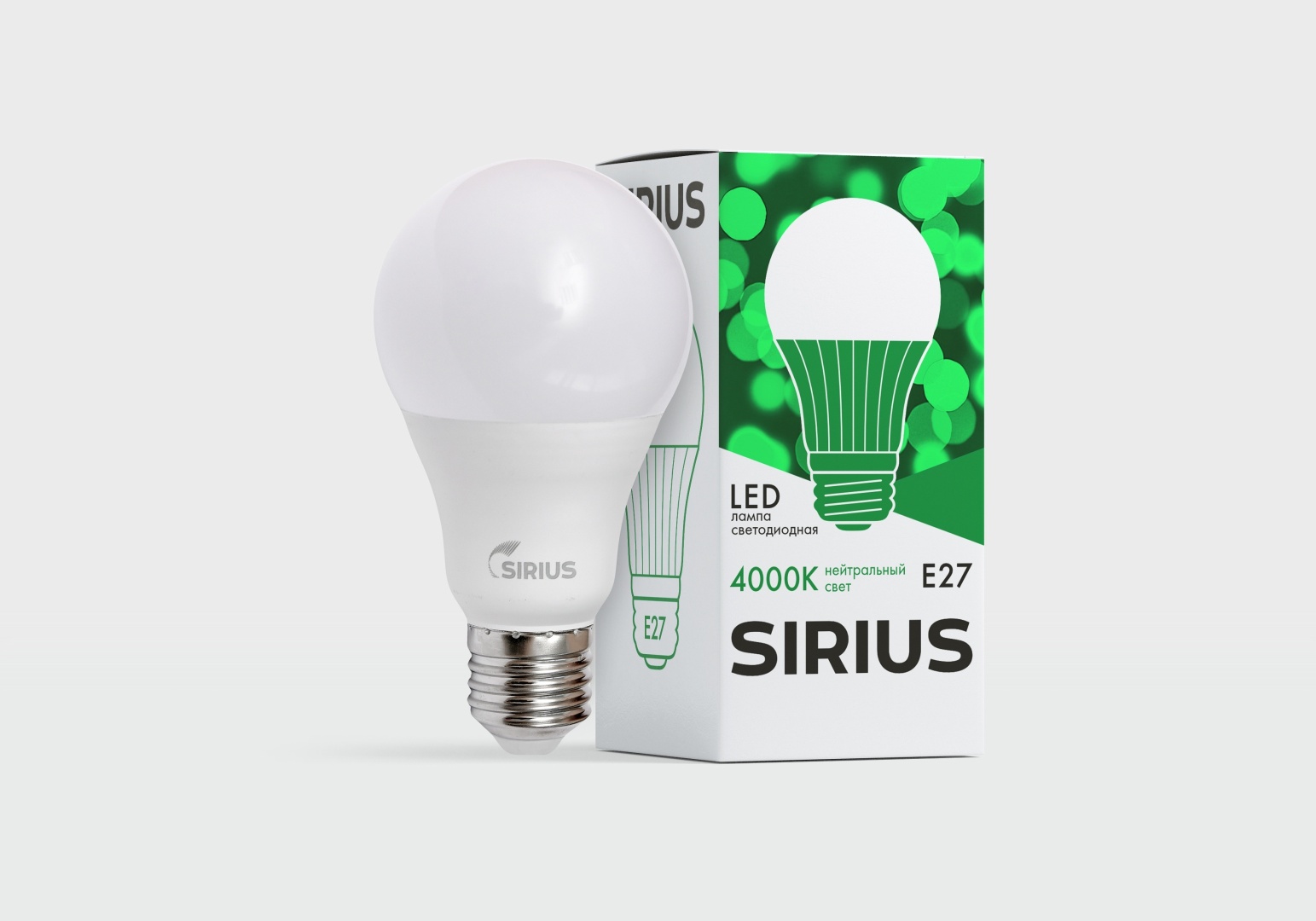 Sirius 15W E27, светодиодная, нейтральный белый