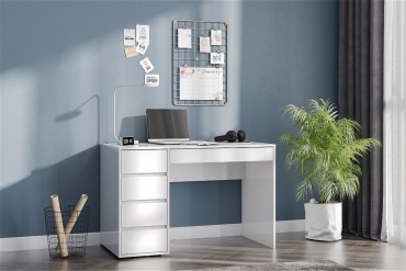Стол компьютерный ZETA SV-0081, 120х60x78 см, белый